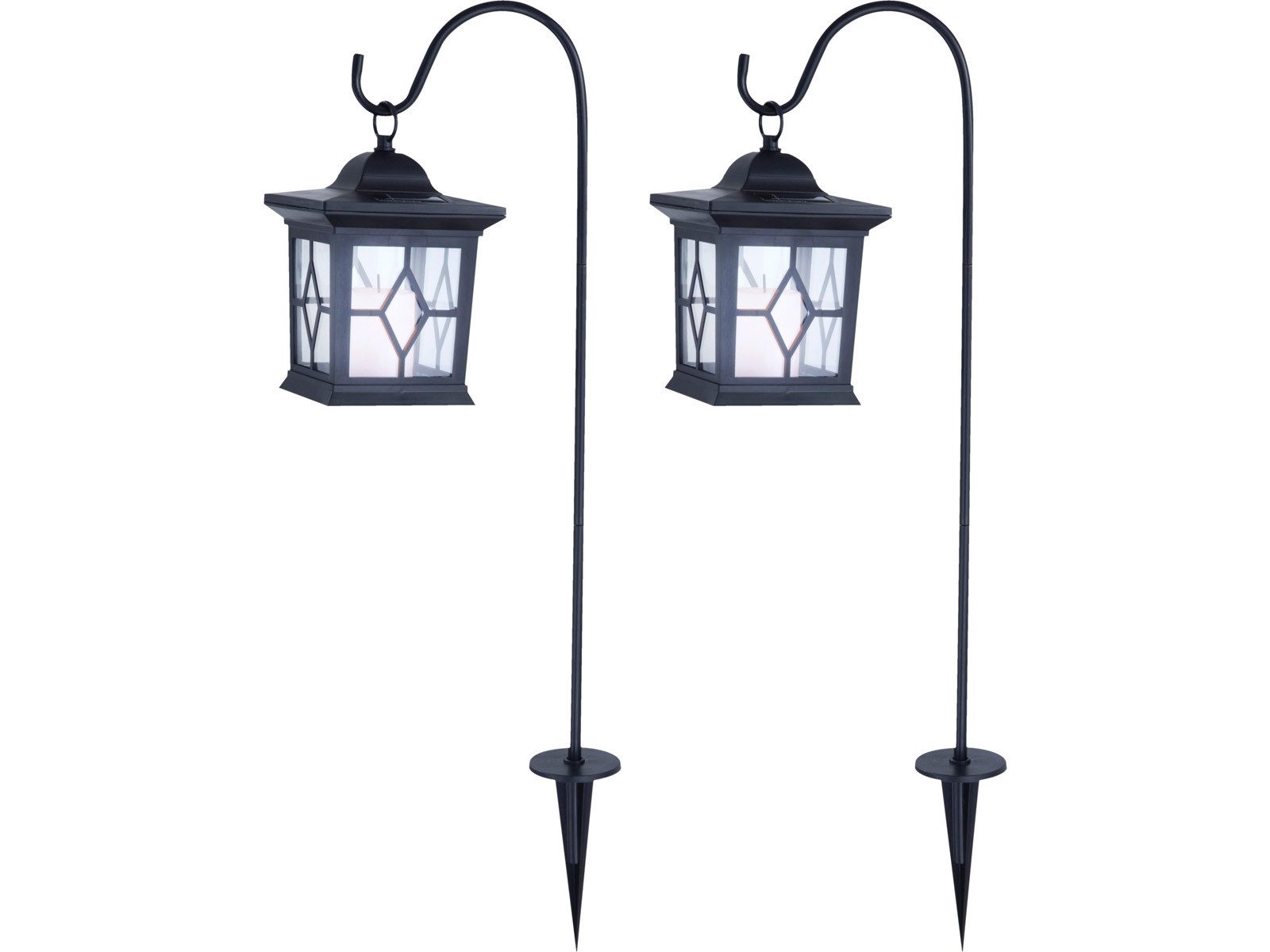 GLOBO LIGHTING LED Solarleuchte, LED fest integriert, 2er Set ausgefallene günstig online kaufen