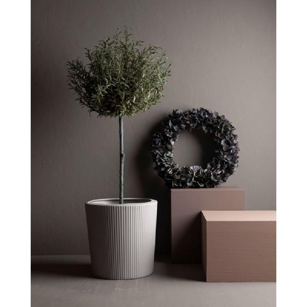 (20cm) Übertopf Eksberg Light Storefactory Grey Vase Blumentopf