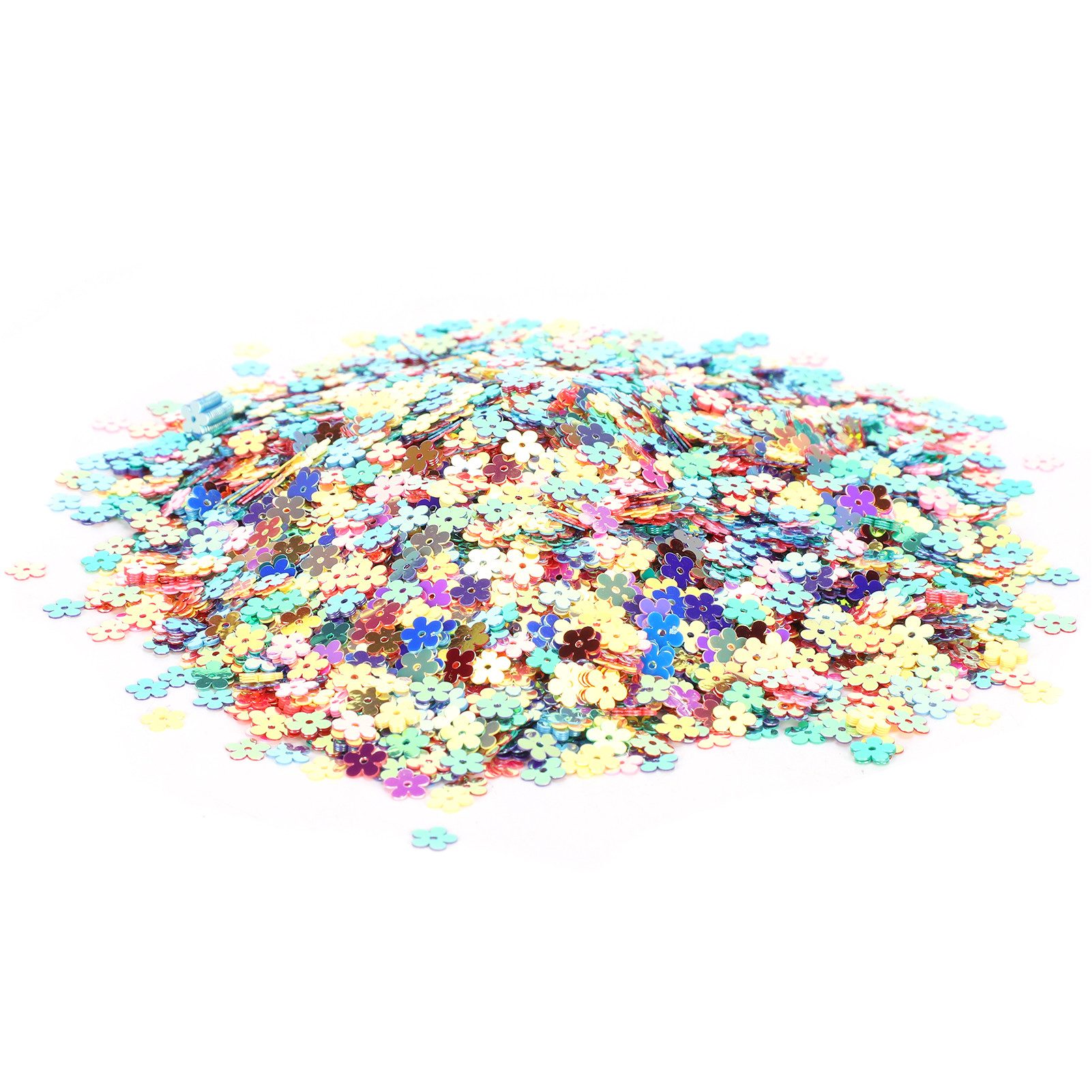 GARRYFIZH Streudeko Buntes Blumen Konfetti 60g, Metallic Streudeko für Hochzeit & Party, Goldfarben, PVC, Feuerfest