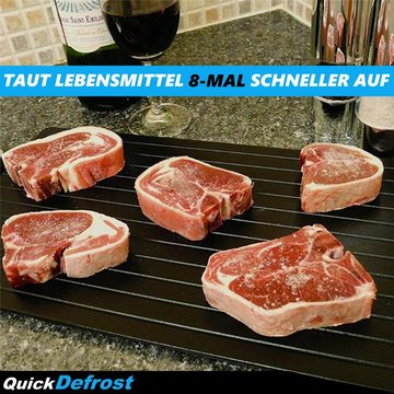 MAVURA Schneidebrett QuickDefrost Magische Auftauplatte Auftaubrett Auftau Tablett, (schnelle Auftauhilfe, Schneide Brett), Schnellauftauteller Schnellauftautablett Defroster auftauen