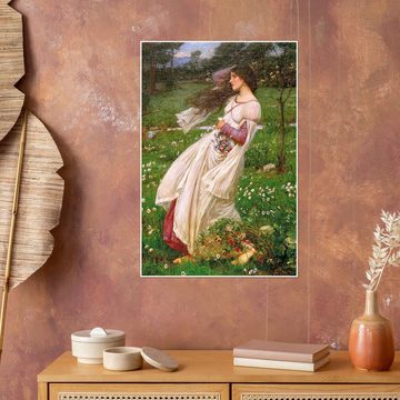 Posterlounge Poster John William Waterhouse, Windblumen, Malerei