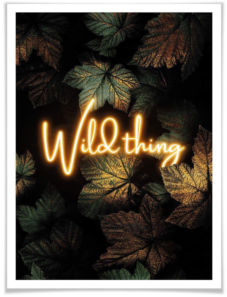 Zum günstigen Preis erhalten! Wall-Art Poster Wild Thing, Schriftzug St) (1