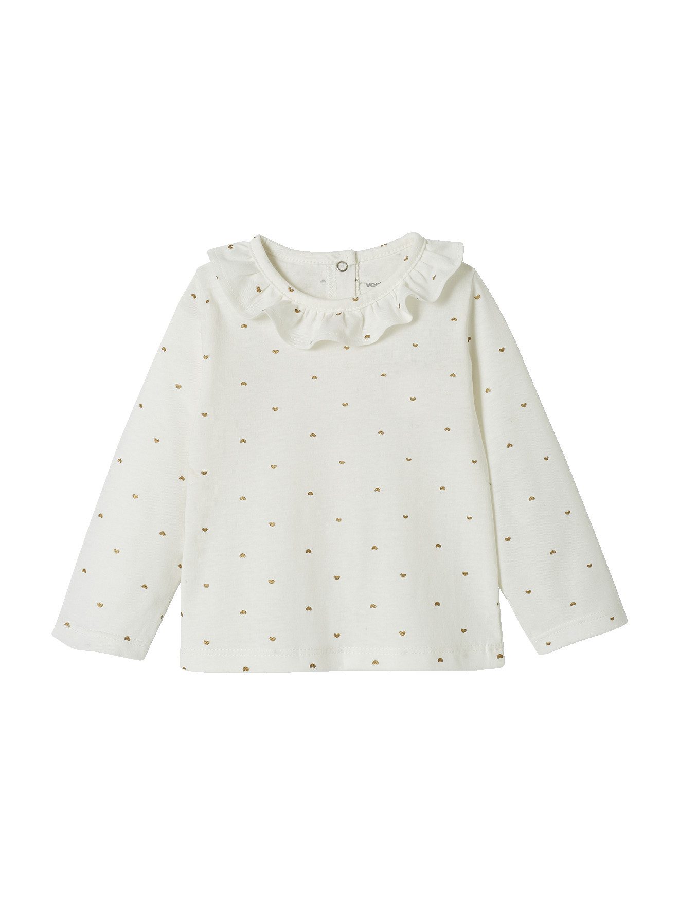 Langarmshirt Mädchen Baby Shirt mit Volantkragen