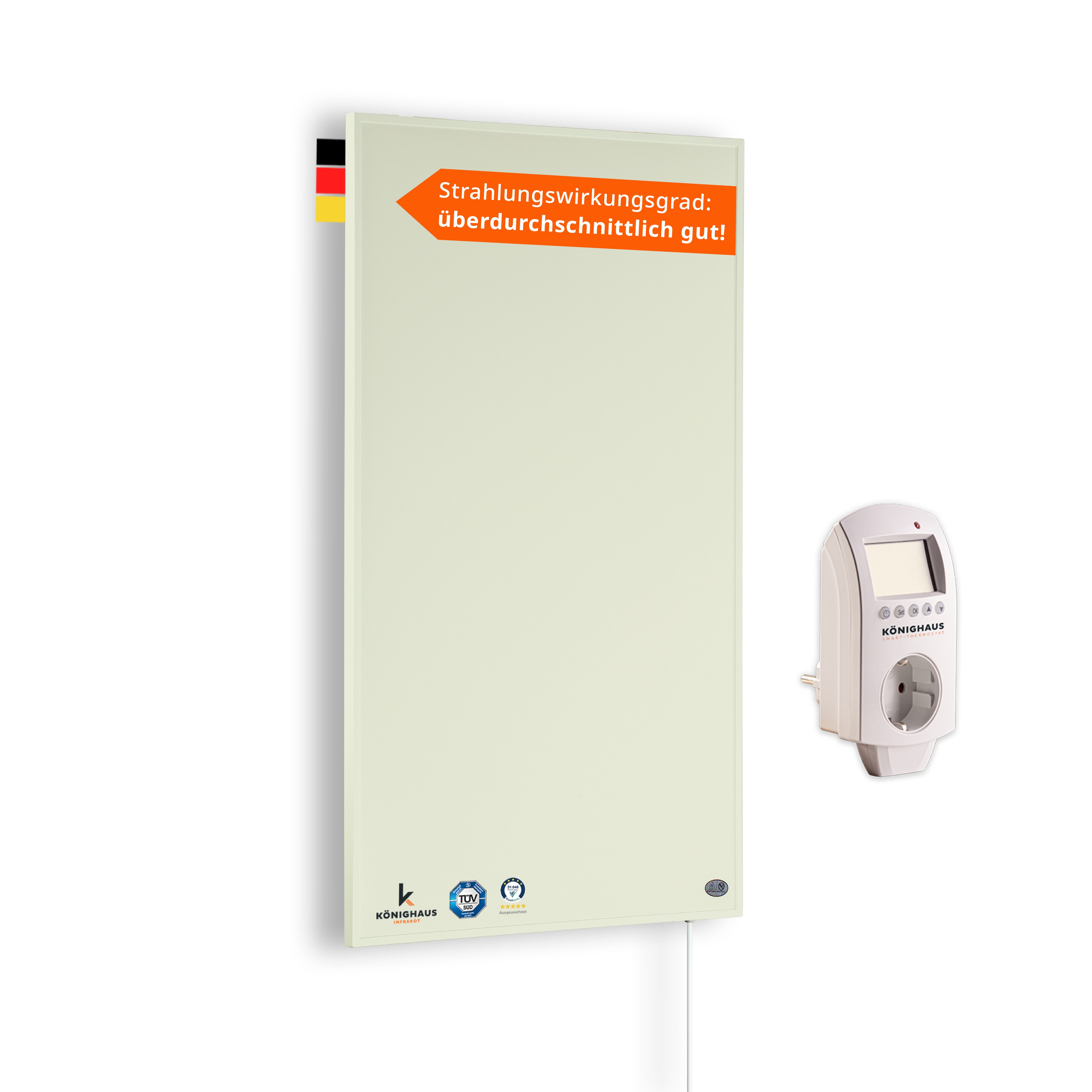 Könighaus Infrarotheizung Infrarotheizung Colorado Serie, hohe Effizienz, Made in Germany, sehr angenehme Strahlungswärme