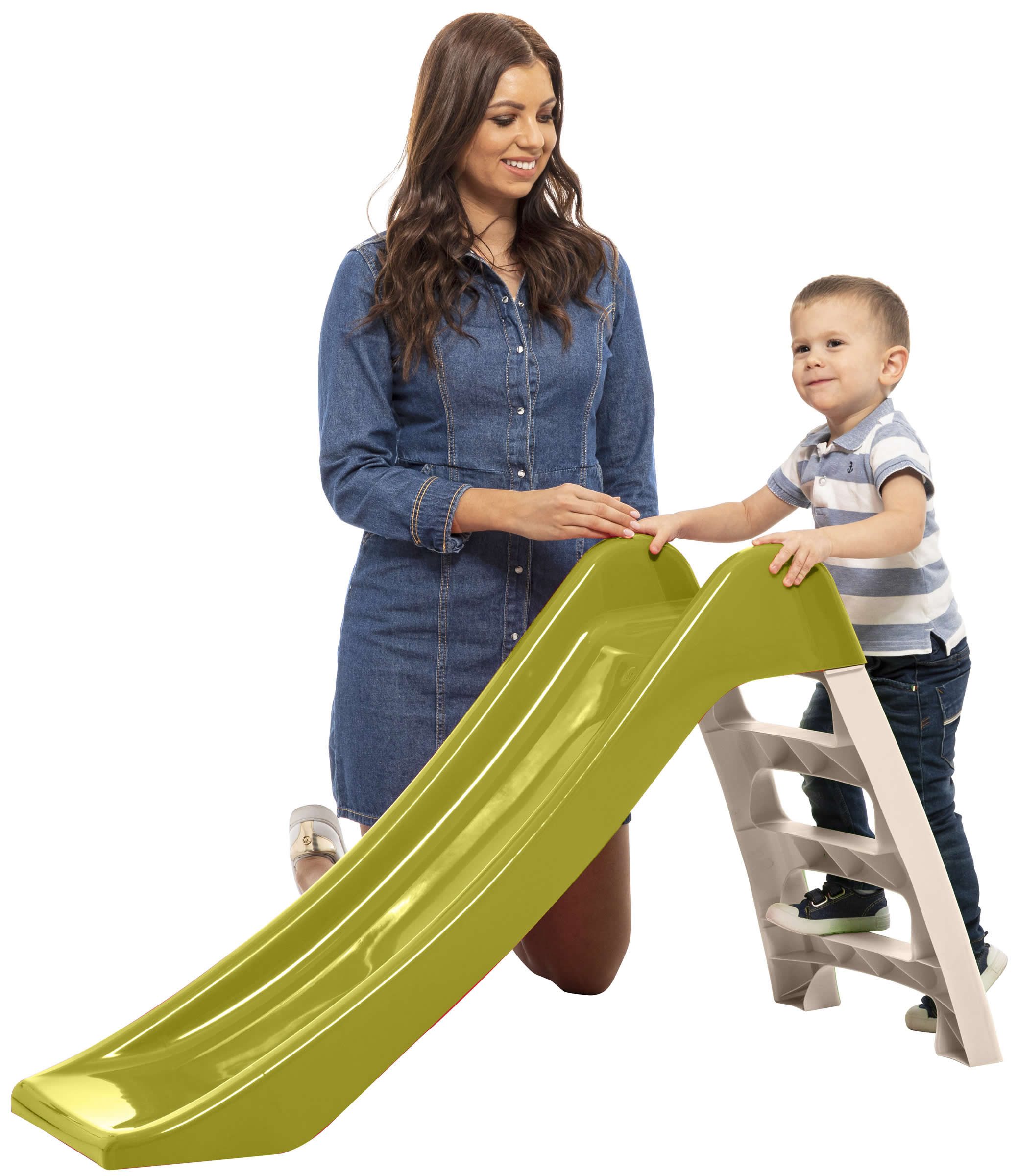 Dohany Rutsche Kinder Rutsche freistehend Rutschlänge 114 cm lime