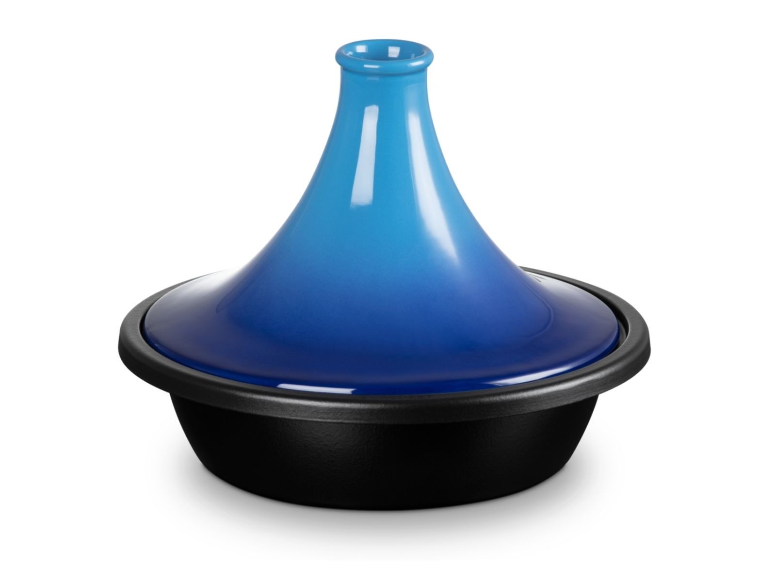 LE CREUSET Serviertopf Tagine Tradition azure 31cm, Emailliertes Gusseisen