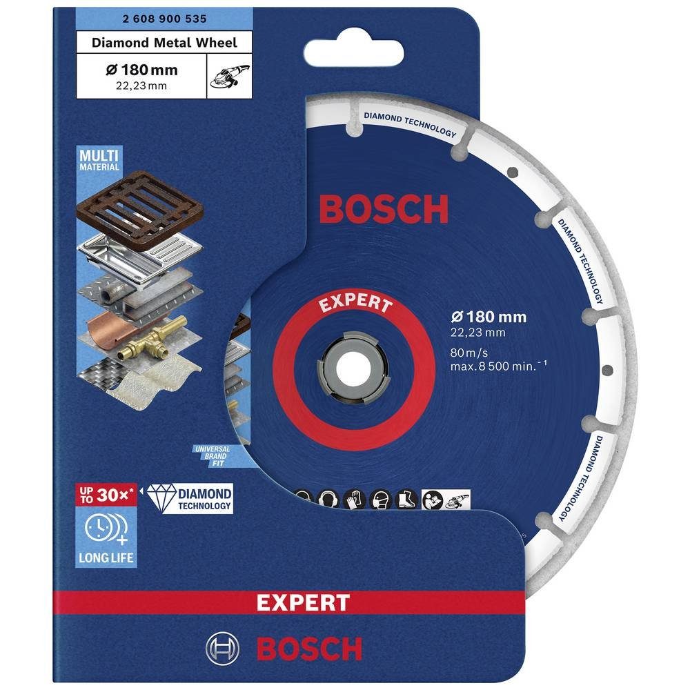 Thumbnail - BOSCH Diamanttrennscheibe EXPERT Diamond Metal Wheel Trennscheibe, 180 x