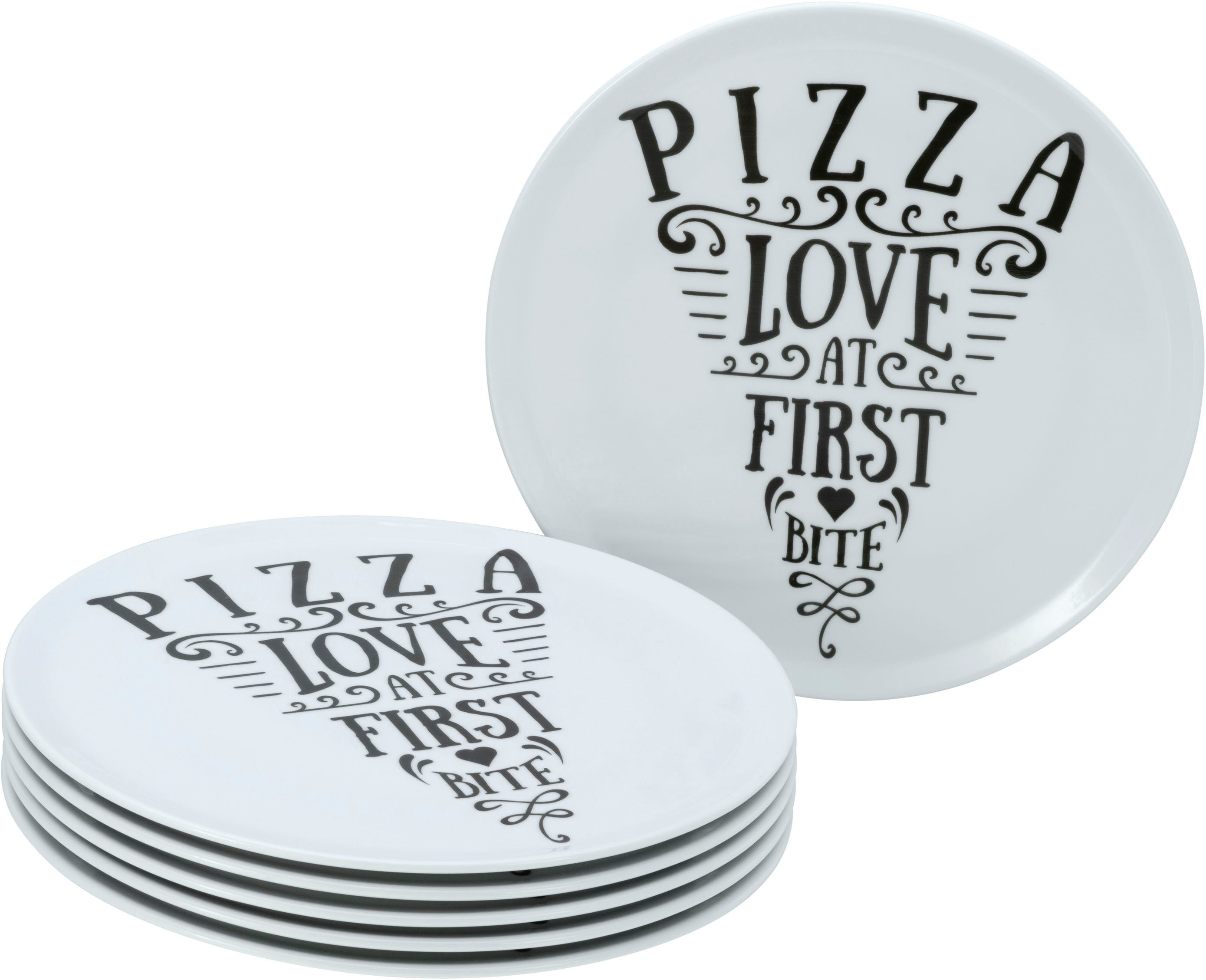 Pizzateller Europa In Love, Pizzateller 33 cm 6-tlg