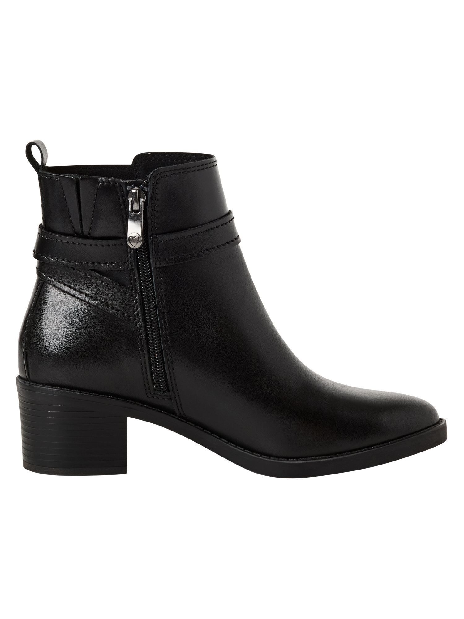 MARCO TOZZI FEEL aus Leder Blockabsatz 2-25330-45 Stiefelette FEEL