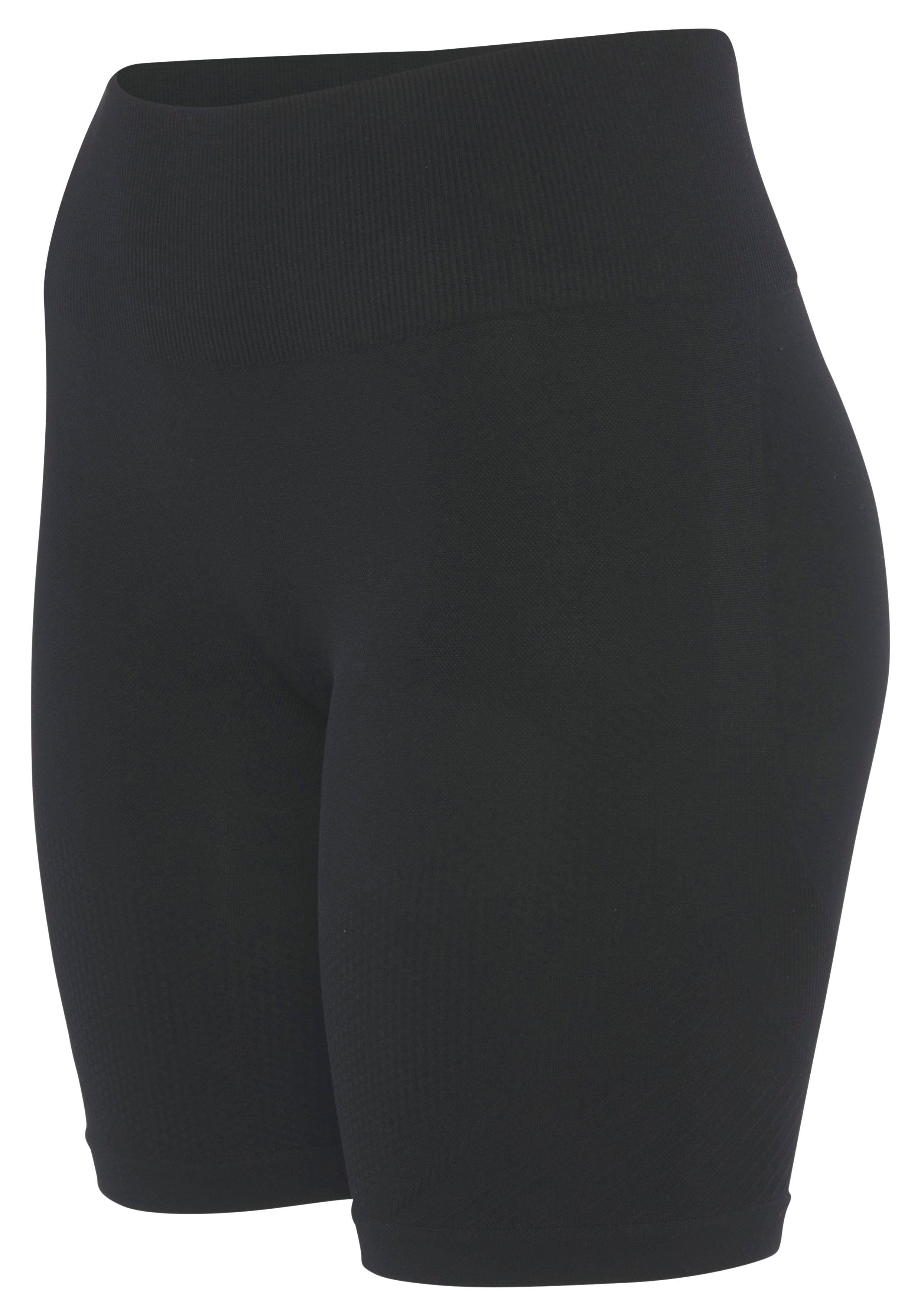 LASCANA Funktionsshorts Po Push Up mit Rippstruktur und Shapingeffekt, Sportshorts