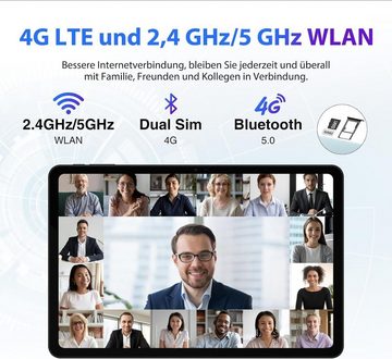 DOOGEE T30 Ultra Table 2.5K Display Helio G99, 32(12+20) GB RAM Tablet (11", 256 GB, ANdriod 13, 4G LTE, mit (2TB TF), 8580mAh/18W, 16+8MP & TÜV & 2.4G/5G WiFi, Widevine L1)