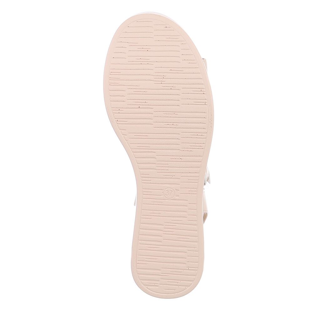 Ital-Design Elegante Keilsandalen für Damen mit verstellbarem Riemen Plateausandaletten (89852405) Keilabsatz/Wedge Keilsandaletten in Beige