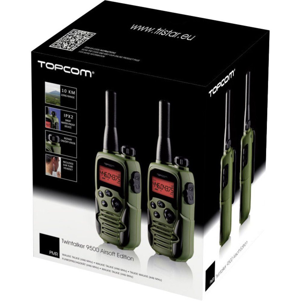 Airsoft Topcom Walkie Edition S RC-6406 Talkie 2er Topcom PMR-Handfunkgerät 9500 Twintalker