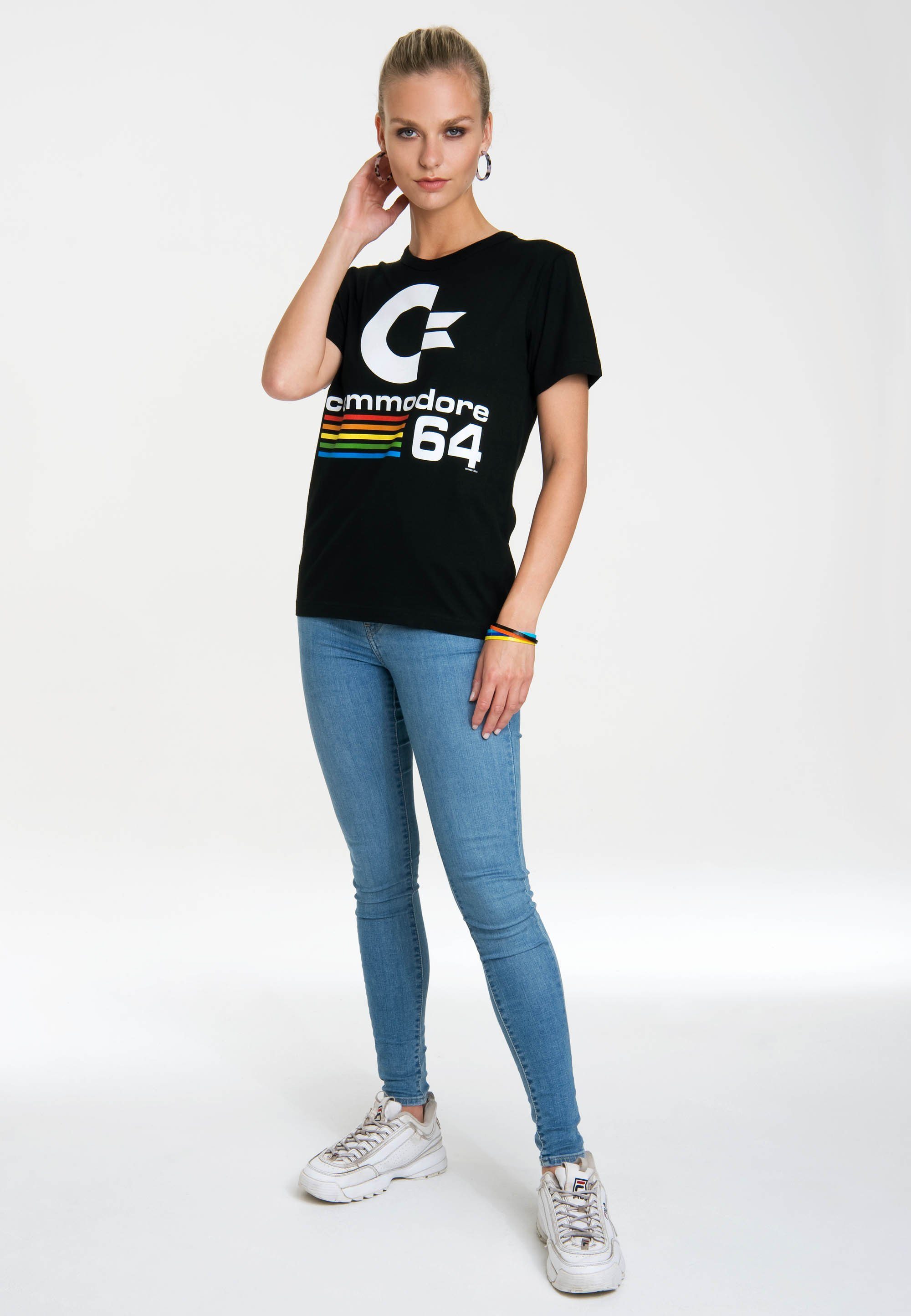 LOGOSHIRT T-Shirt Commodore C64 mit lizenziertem günstig online kaufen