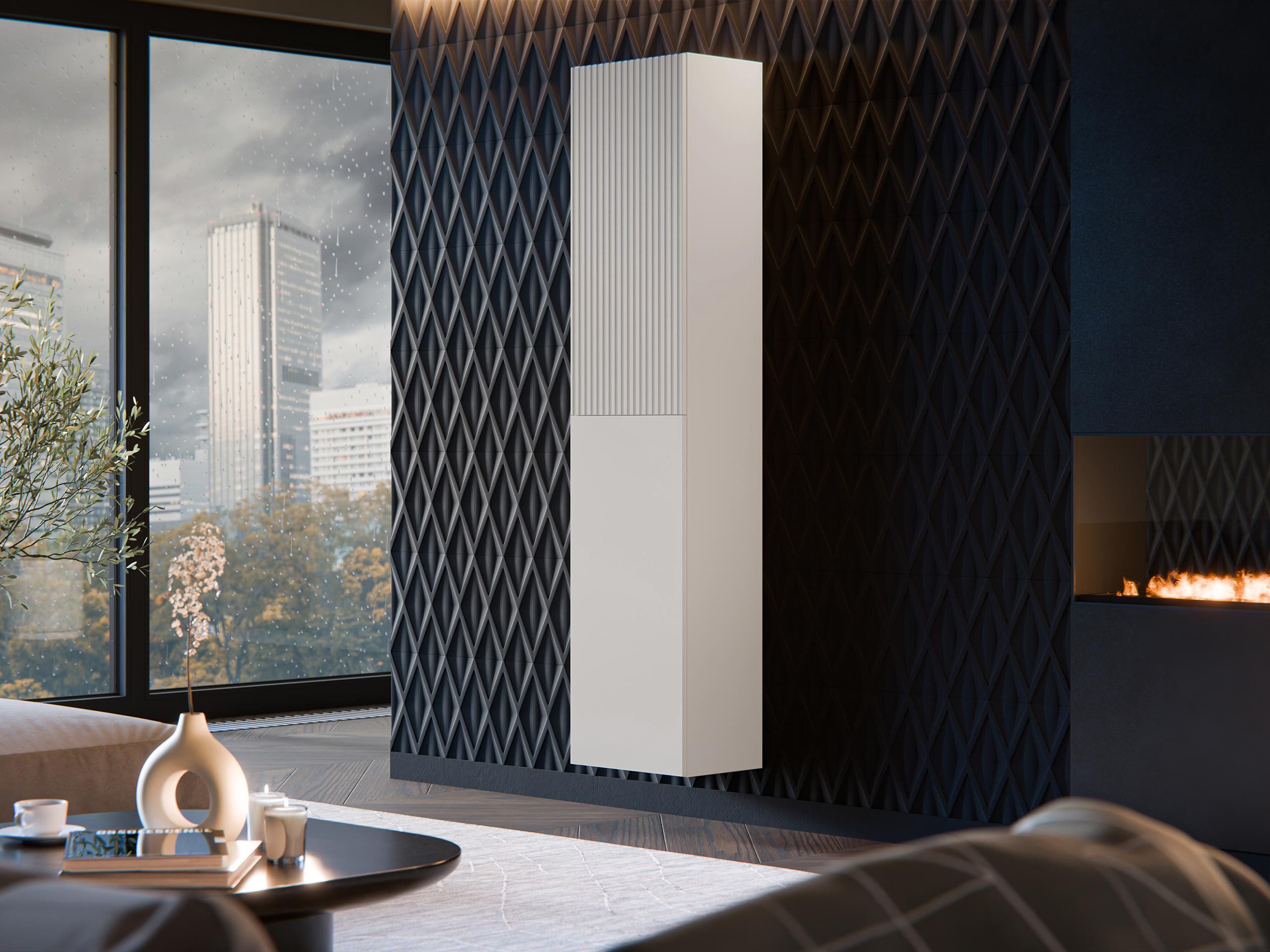 MIRJAN24 Vitrine Capital 2D (mit zwei Drehtüren) 40x30x180 cm, push to open günstig online kaufen