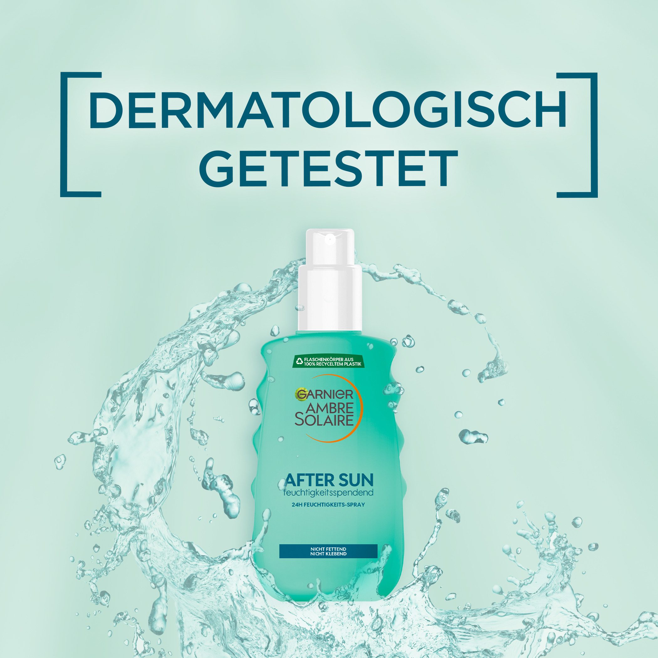 GARNIER After Sun-Spray AMBRE SOLAIRE AFTER SUN 24H FEUCHTIGKEITS-SPRAY, spendet Feuchtigkeit, wirkt Spanungsgefühlen und Rötungen entgegen.
