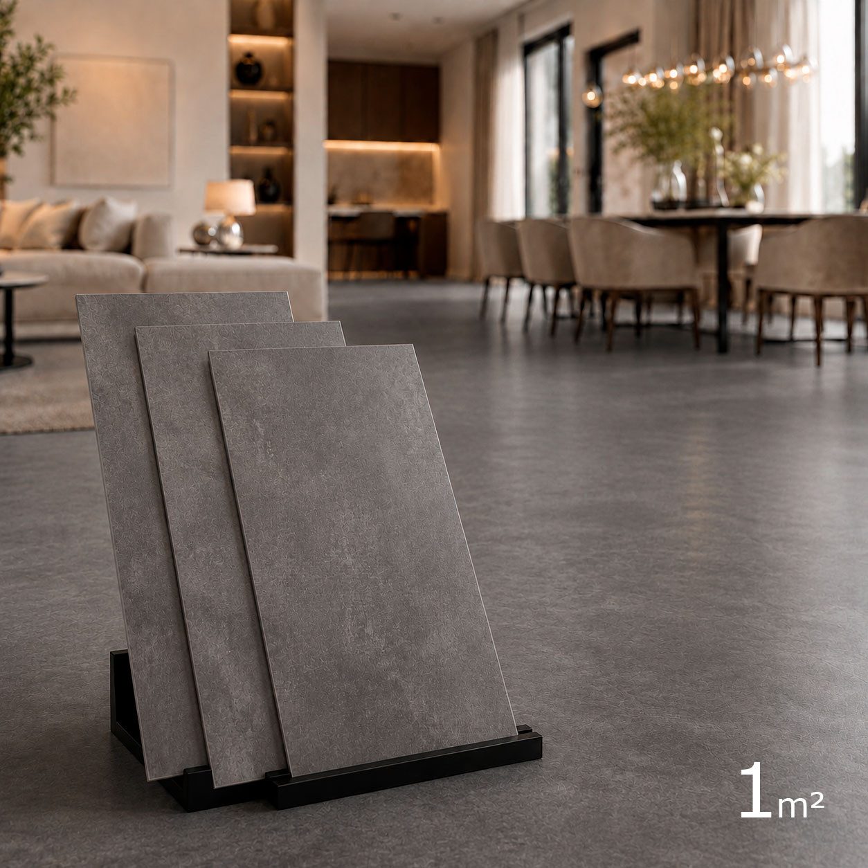 Berti Graf Designboden LVT Vinylboden selbstklebend 2 mm wasserfest in Marmor und Beton Optik, selbstklebend