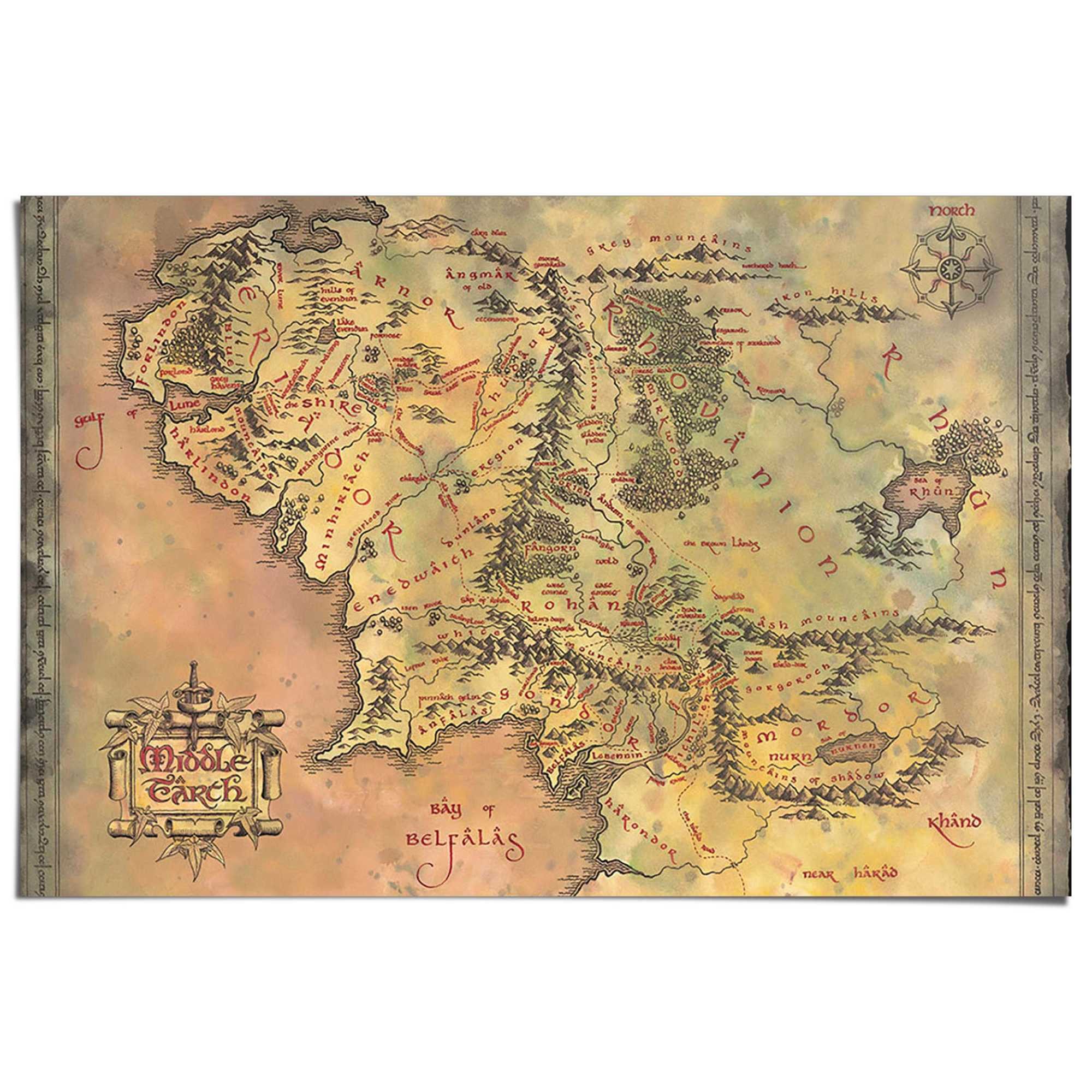 Reinders! Poster Lord of the Rings - middle earth günstig online kaufen