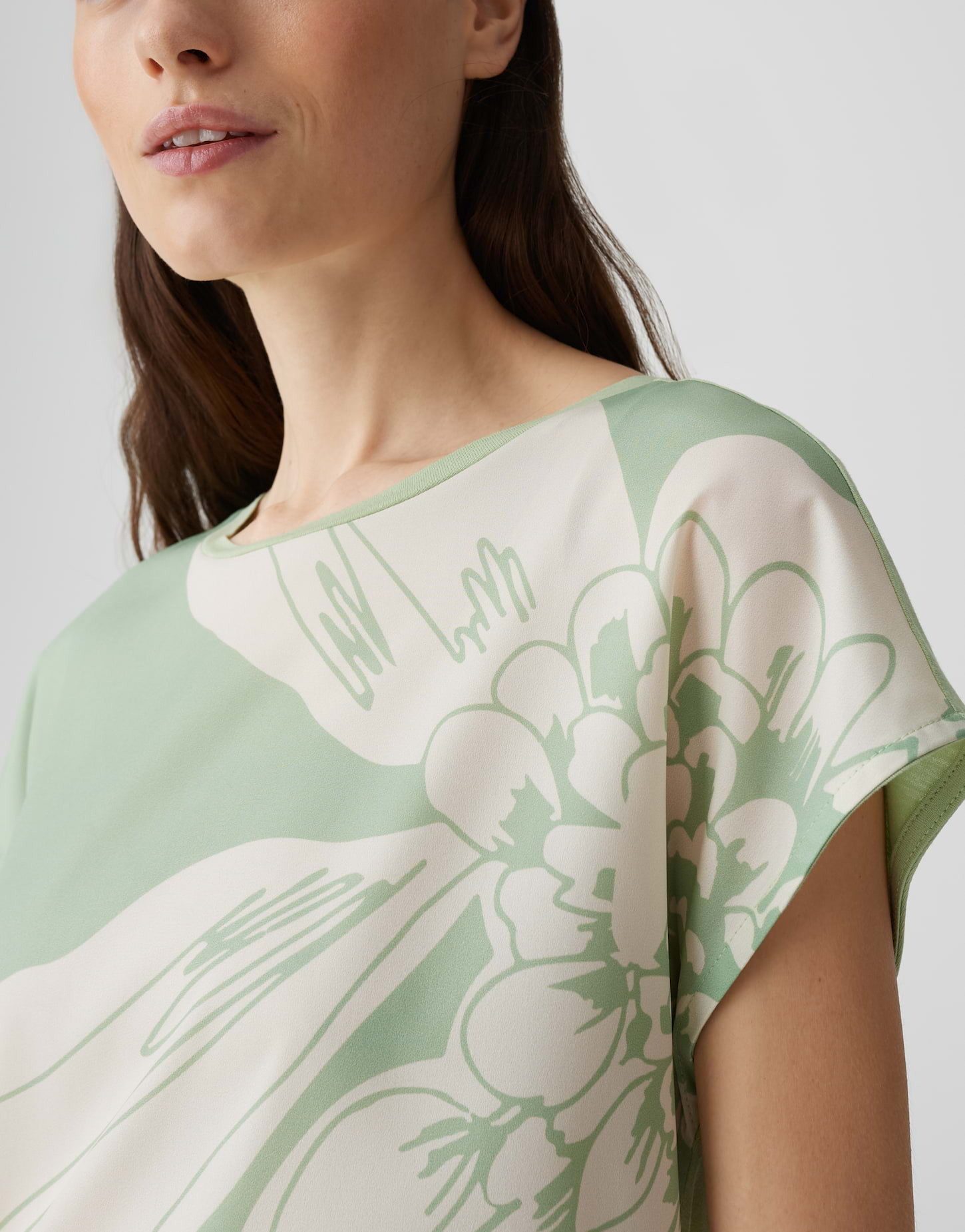 OPUS Print-Shirt SAMELIE PRINT Regular mit floraler Artwork