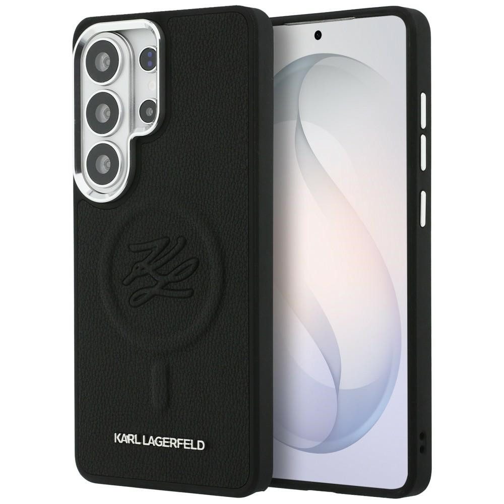 KARL LAGERFELD Handyhülle Galaxy S26 Ultra Kunstleder schwarz Initialien MagSafe Logo 6,9 Zoll, Kantenschutz