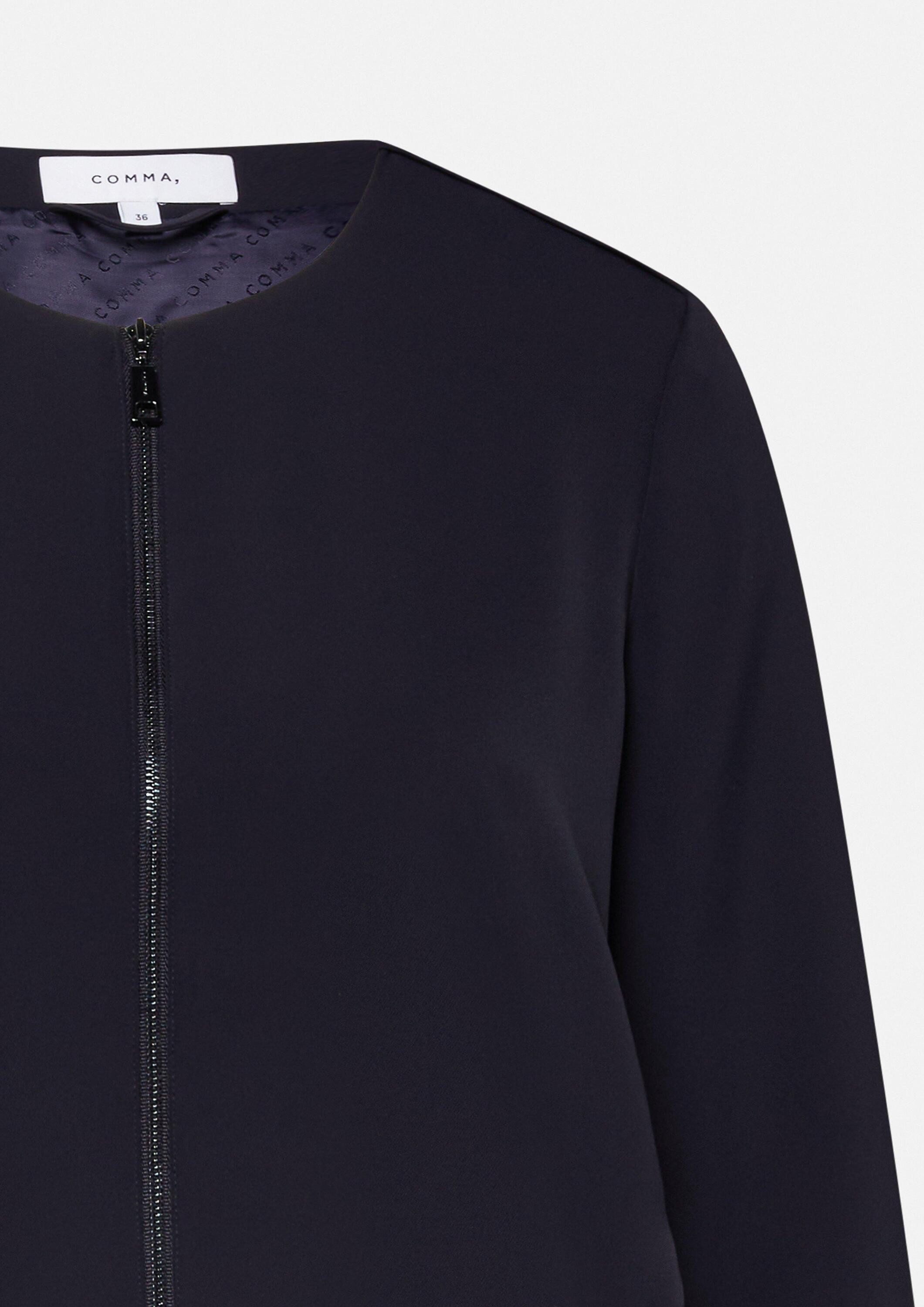 comma Funktionsjacke Indoor-Jacke Fließender Blouson mit Eingrifftaschen