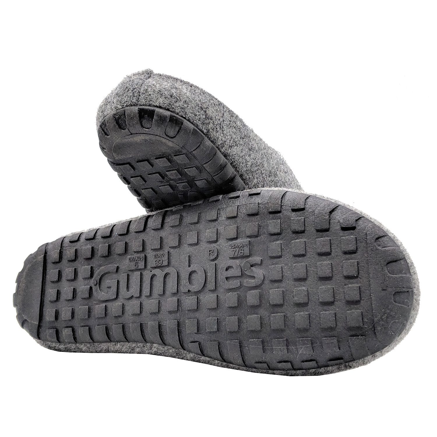 Gumbies Outback Slipper in Grey-Curry Hausschuh aus recycelten Materialien, rutschfeste & stabile Sohle