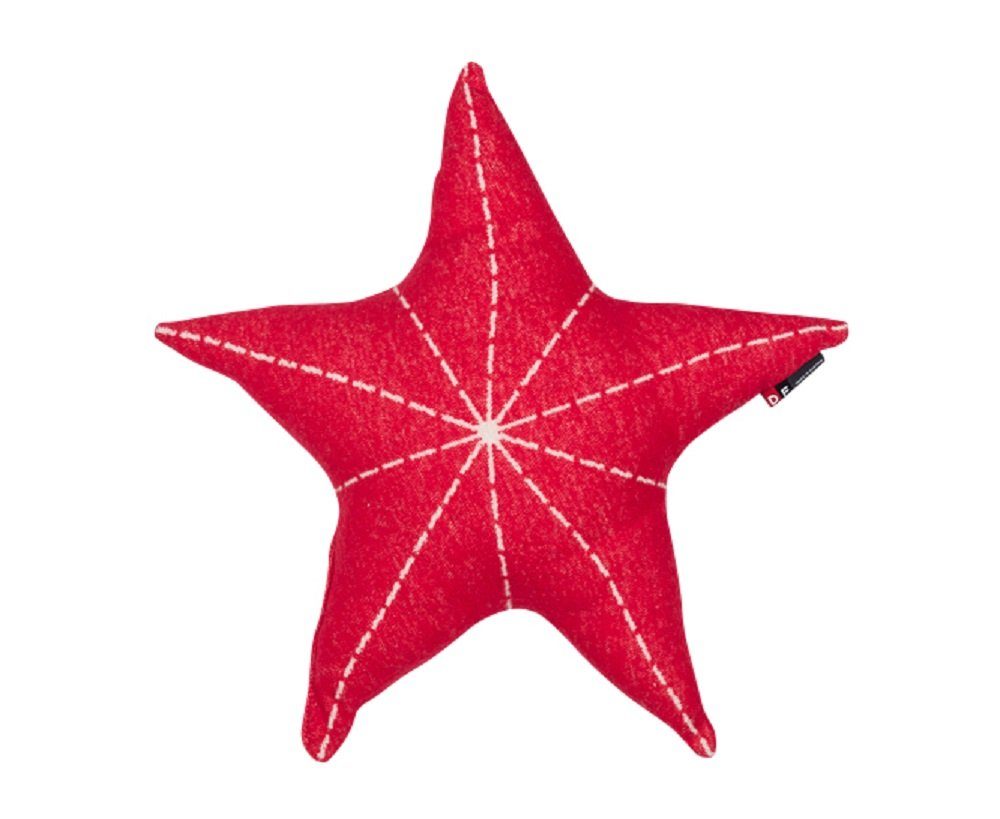 Rot Silvretta Dekokissen 45 x gefüllt 45 DAVID cm 'Stern' FUSSENEGGER