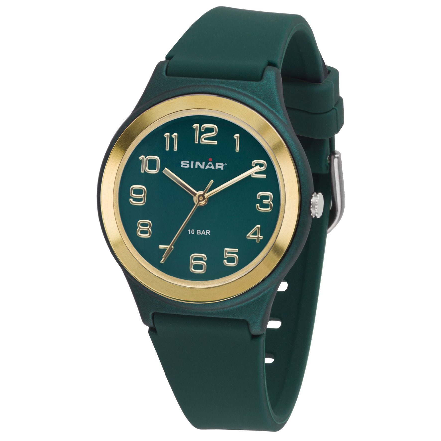 SINAR Quarzuhr XB-48 Jugend Armbanduhr Sportuhr Silikonband, analog sportlich modern Geschenkidee Jugend Ø 36 mm