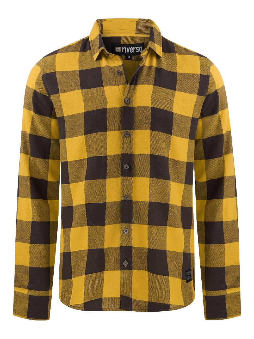 Langarmhemd Herren Karohemd RIVArne Regular Fit