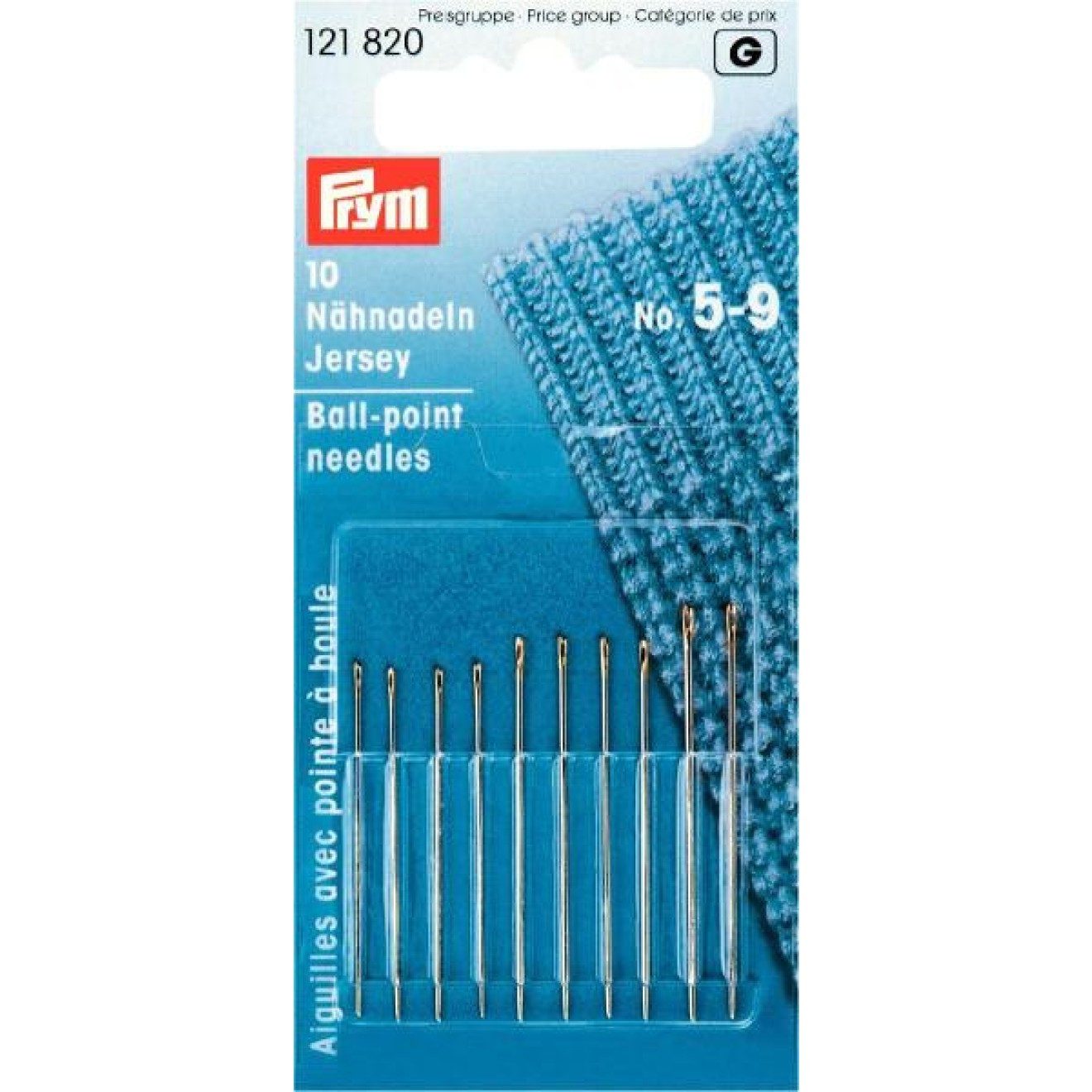 Prym Stricknadeln Nähnadeln silberfarbig 10 St
