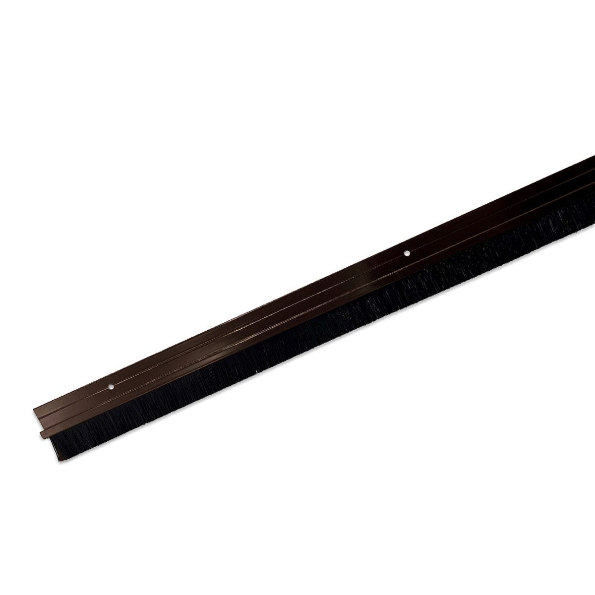 HOOZ Türbodendichtung Türdichtung Aluminium 100 cm (kürzbar) braun, L: 100 cm, (1-St), Aluminium