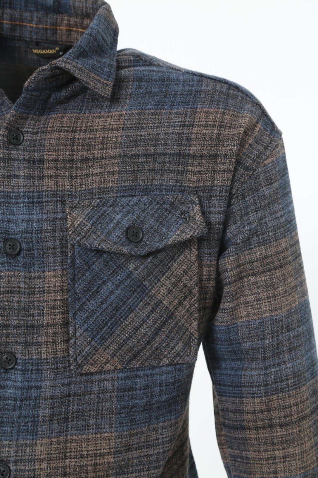 Megaman Jeans Flanellhemd Flanellhemd H-263 Flanellhemd günstig online kaufen
