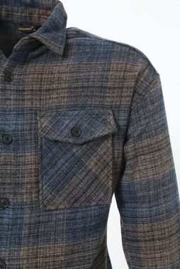 Megaman Jeans Flanellhemd Flanellhemd H-263 Flanellhemd Kariert Hemd Holzfällerhemd Herren