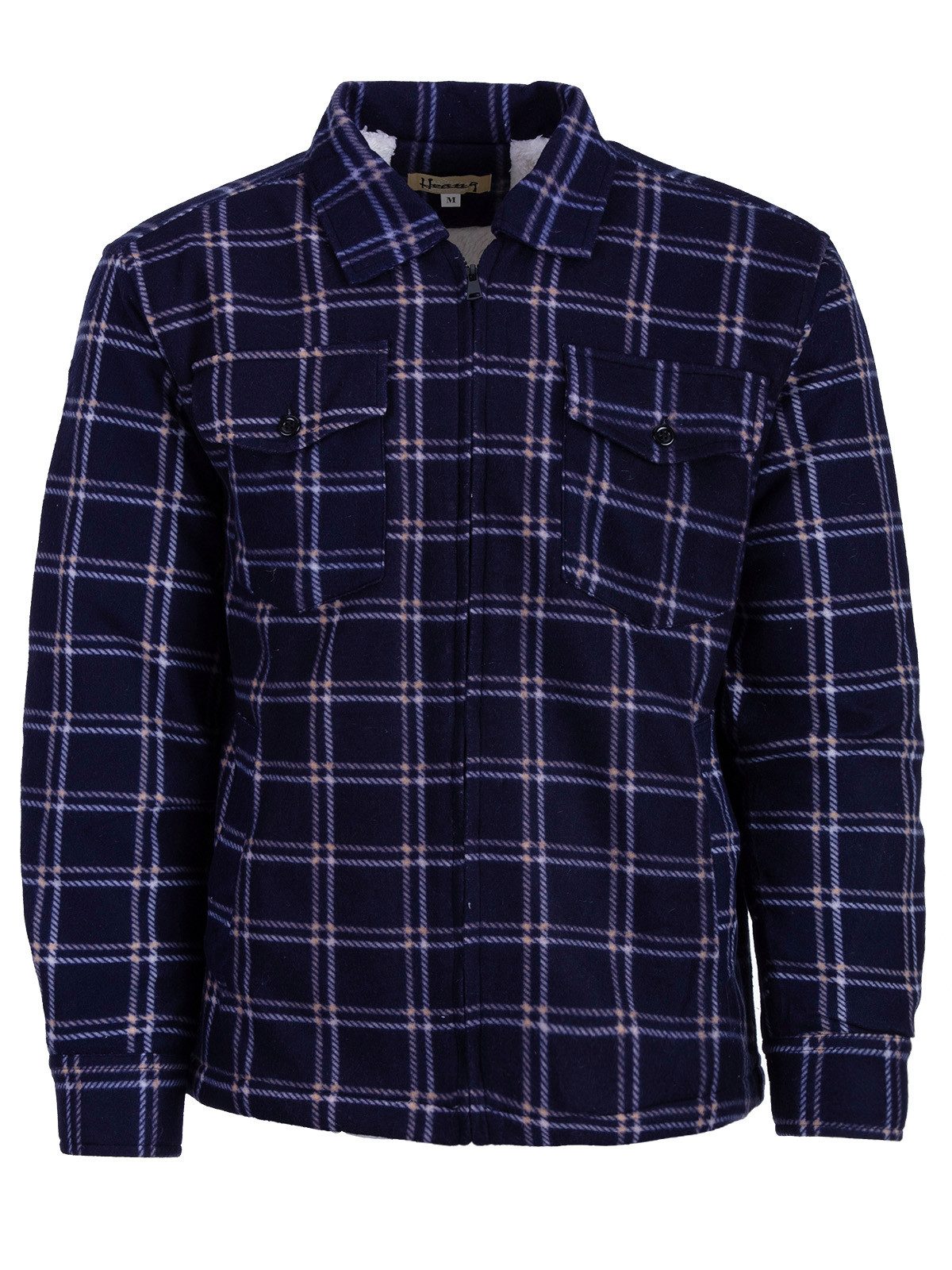 Hoang Arbeitsjacke Fleece Holzfällerhemd gefüttert