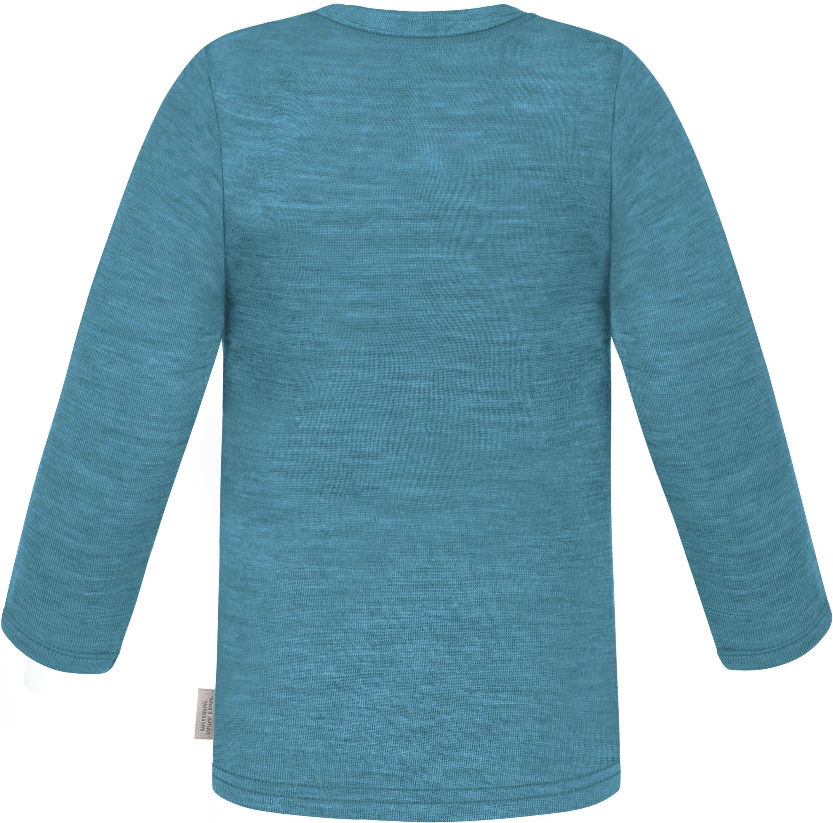 normani Langarmwickelbody Baby Merino Pullover und Merino Hose Baby Winter Unterwäsche Set Feinstrick Pullover und Unterhose