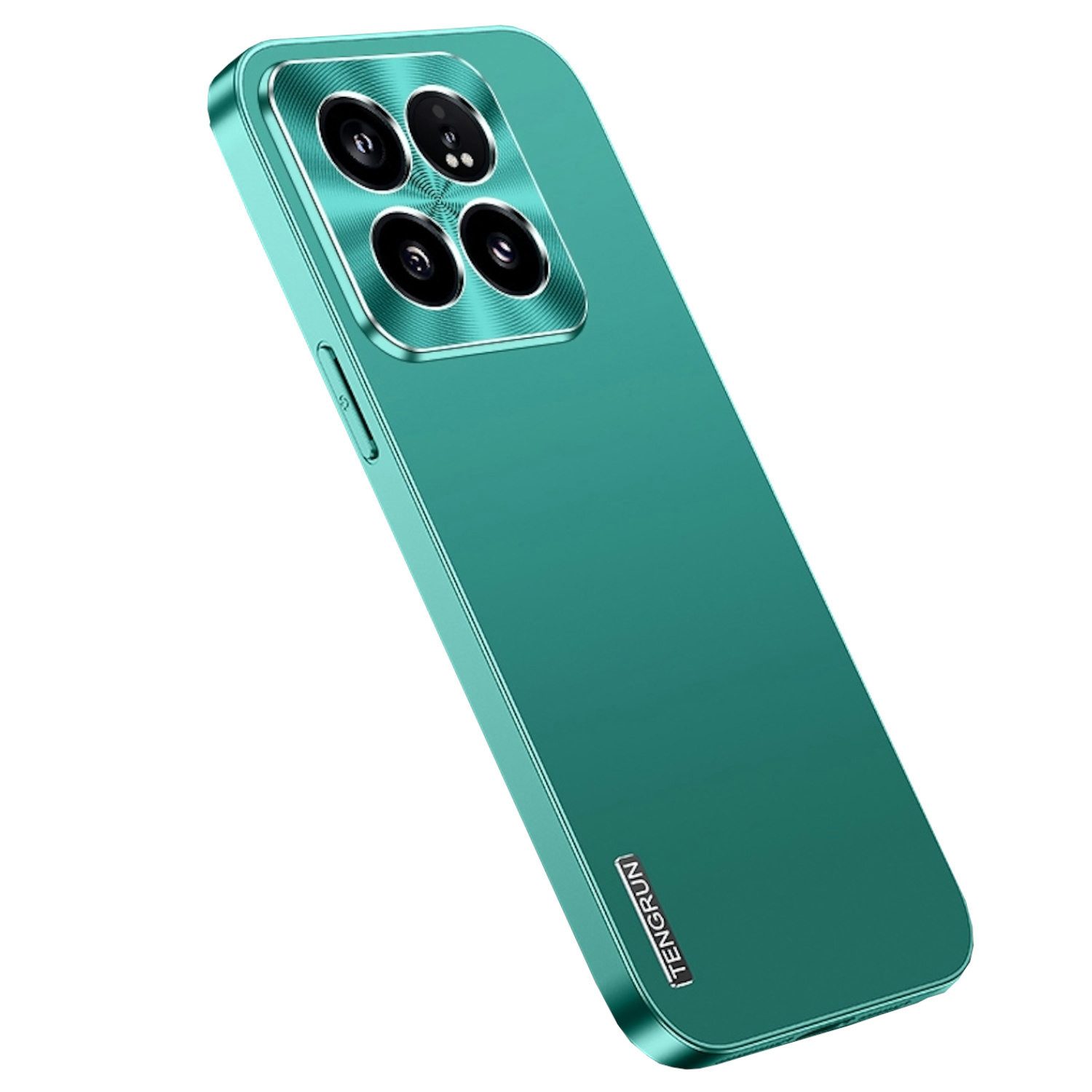 Wigento Handyhülle Für Xiaomi 14 Pro Feinmattes Metall Design Handy Schutz Hülle Case