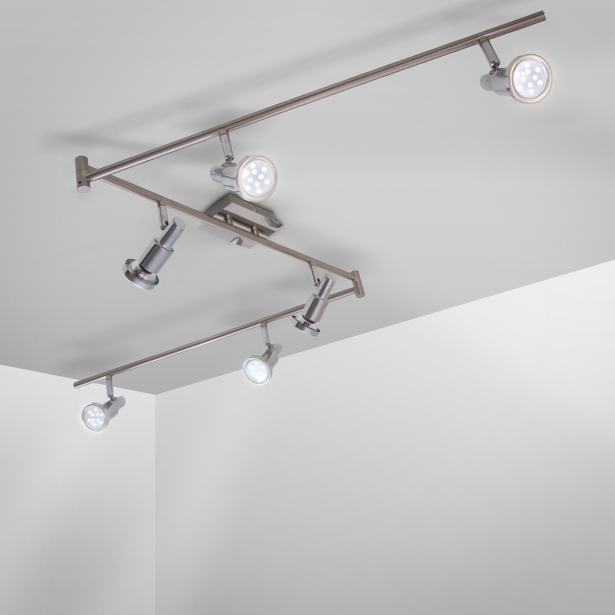 B.K.Licht LED Deckenspots, LED wechselbar, Warmweiß, Deckenleuchte, schwenk günstig online kaufen