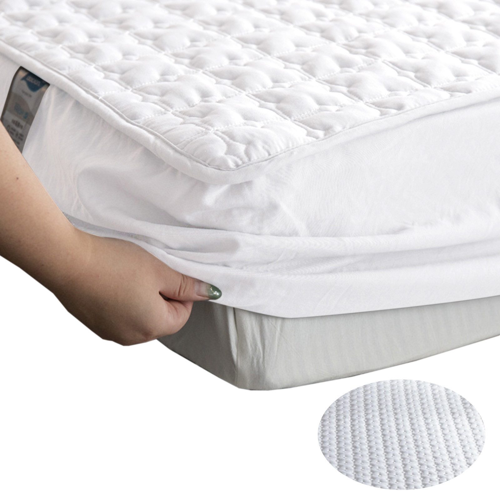 REDOM Spannbettlaken Matratzenschoner atmungsaktive Baumwollauflage Matratz günstig online kaufen