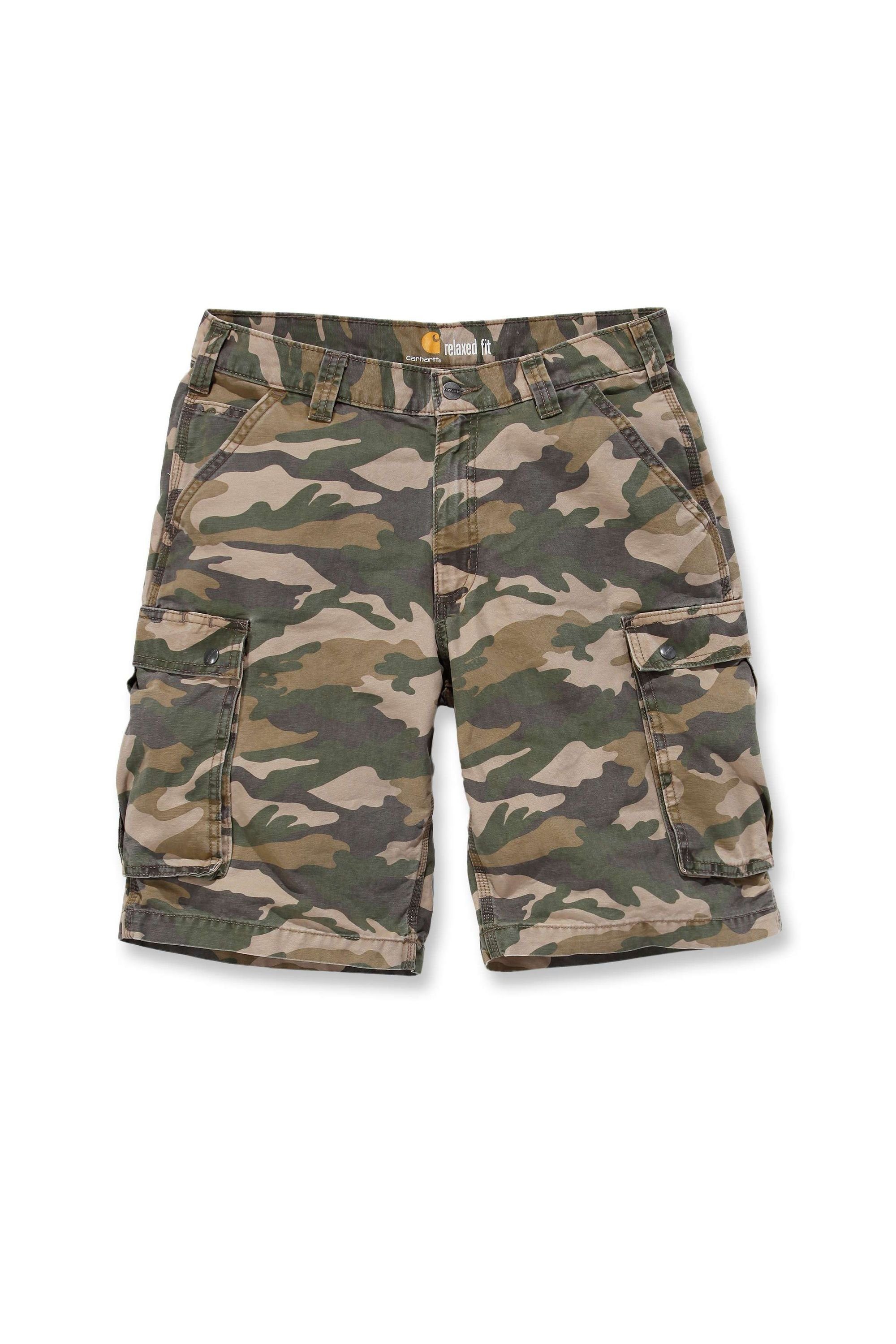 khaki RUGGED Cargoshorts CAMO camo (1-tlg) Carhartt CARGO rugged