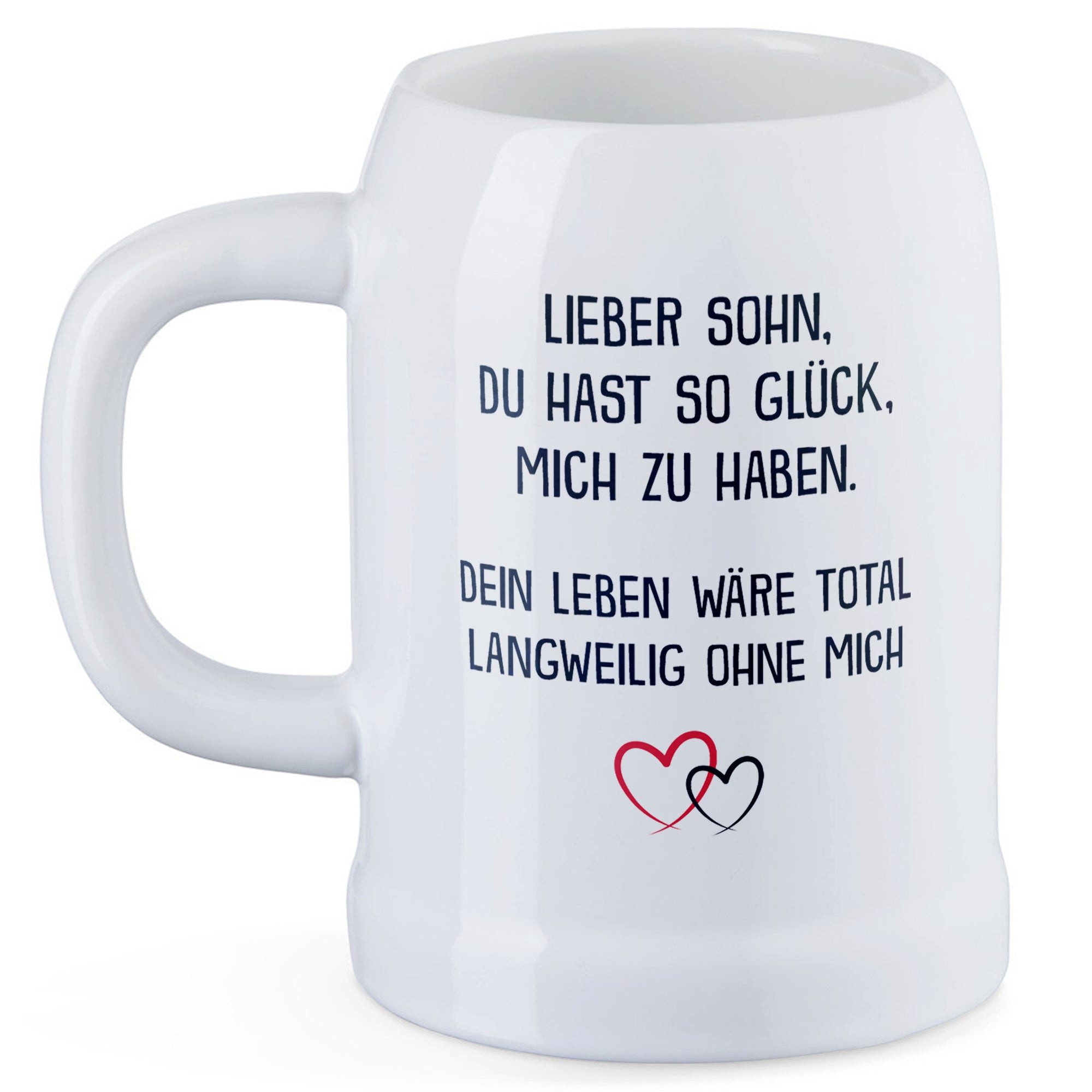 22Feels Bierkrug Stiefvater Geschenk Vatertag Geburtstag Bonus Papa Stiefpapa, Keramik, IN DEUTSCHLAND BEDRUCKT, Spülmaschinenfest