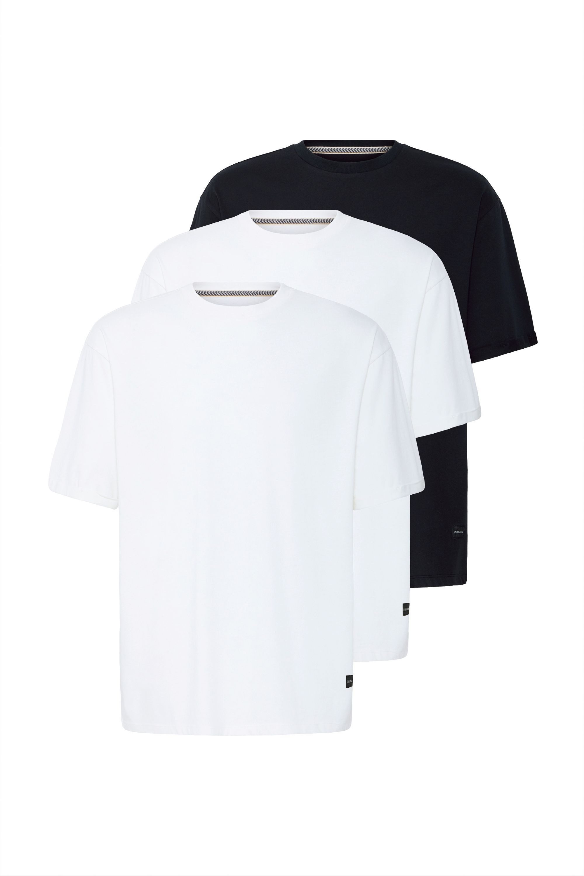 Blend T-Shirt BHKriso (3-tlg) (3-tlg) Basic T-Shirt mit lockerer Passform im 3er-Pack