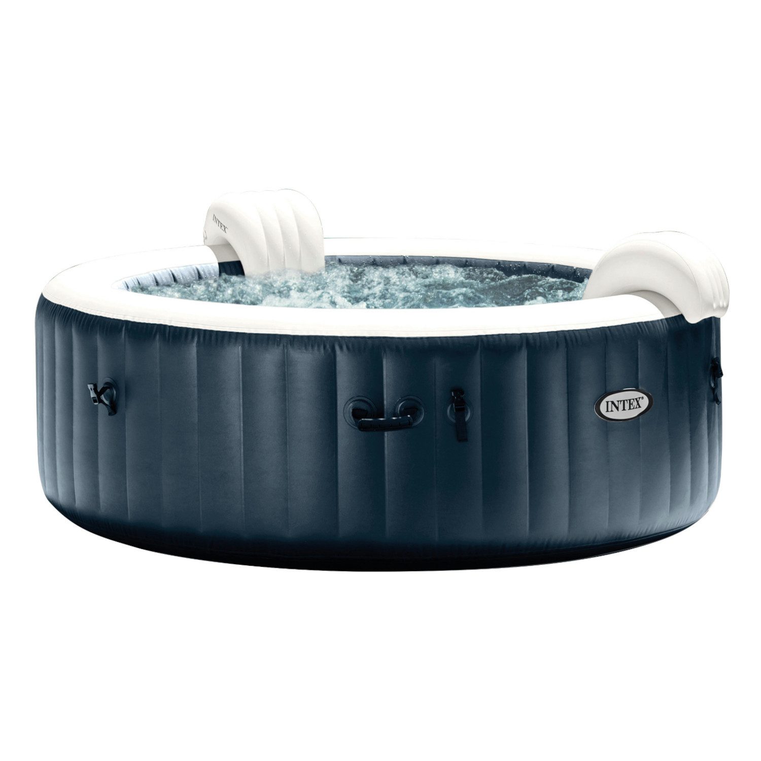 Intex Whirlpool Pure Spa Plus Bubble Massage (216 x 71 cm), (Set, 6-tlg., inkl. Zubehör), Innendurchmesser: 165 cm