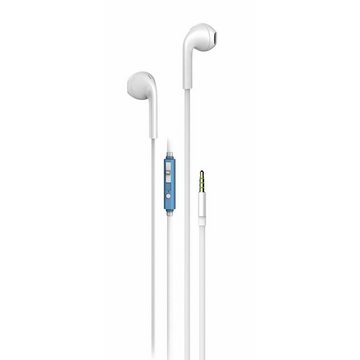 Vivanco Smartphone-Headset (Sport Kopfhörer In-Ear, in Weiß, 1,2m Kabellänge, für System: iOS)