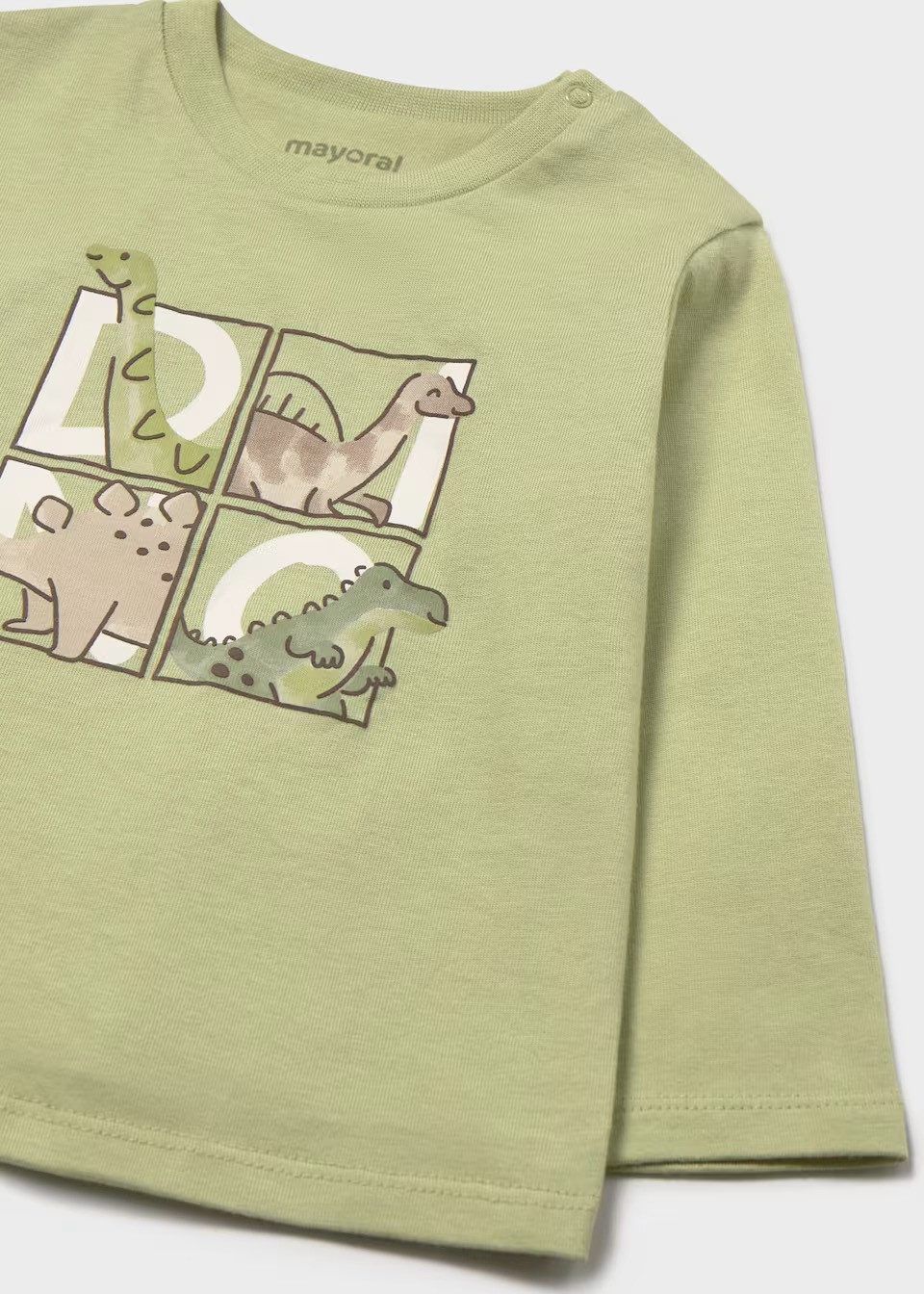 Mayoral Langarmshirt Mayoral Baby Dinosaurier-Shirt Oregano (200674)