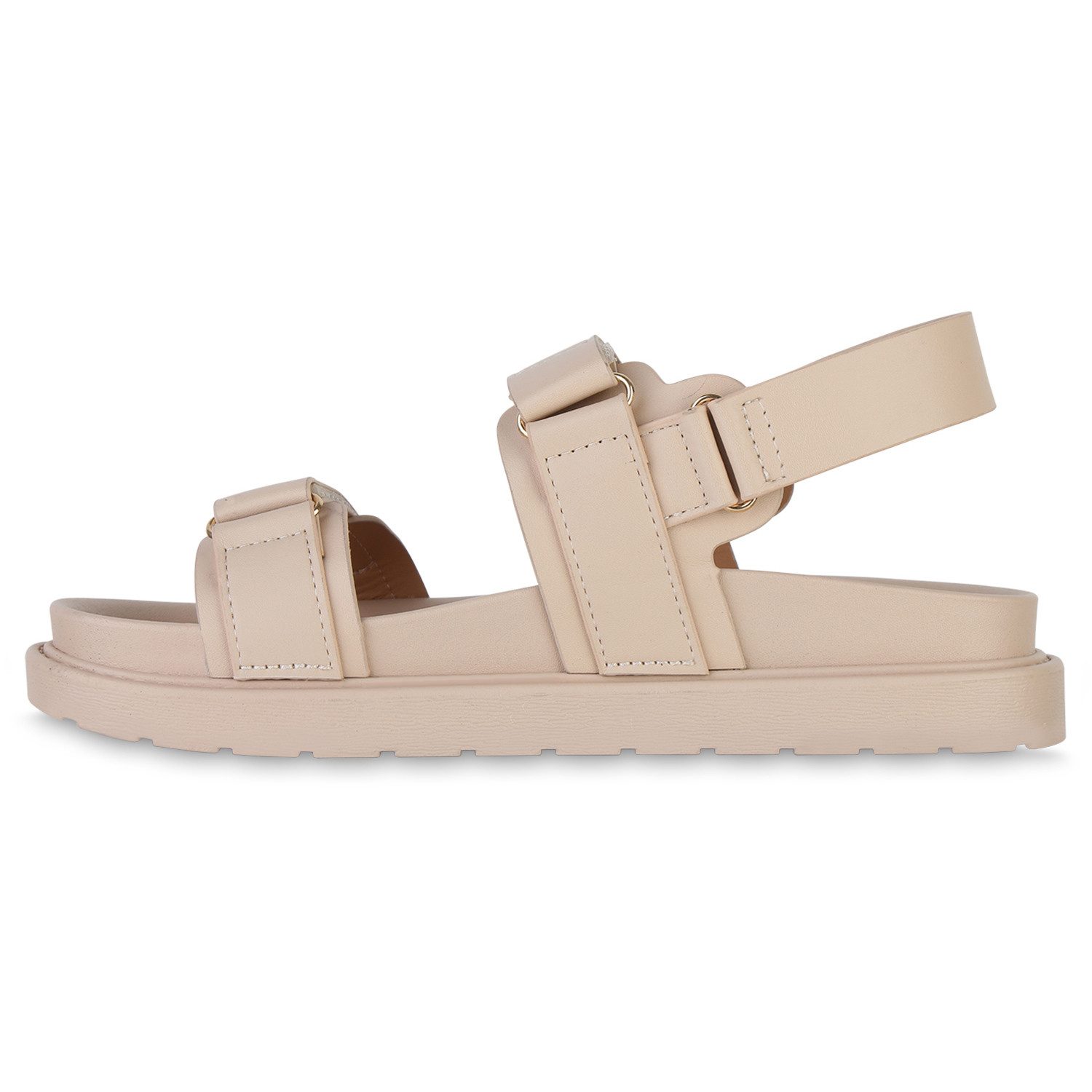 VAN HILL 841724 Sandale Damen Komfort Sandalen Bequeme Plateau Profil-Sohle günstig online kaufen