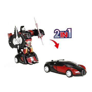 Toi-Toys Spielzeug-Auto ROBOFORCES - Verwandlungsroboter Superauto, inkl. 2 Waffen