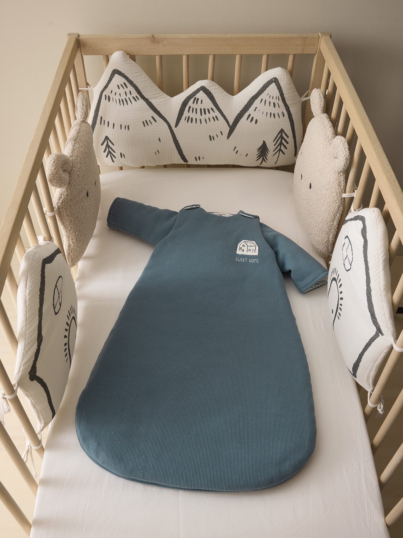 vertbaudet Bettumrandung Baby Bettumrandung/Laufgitterpolster HYGGE günstig online kaufen