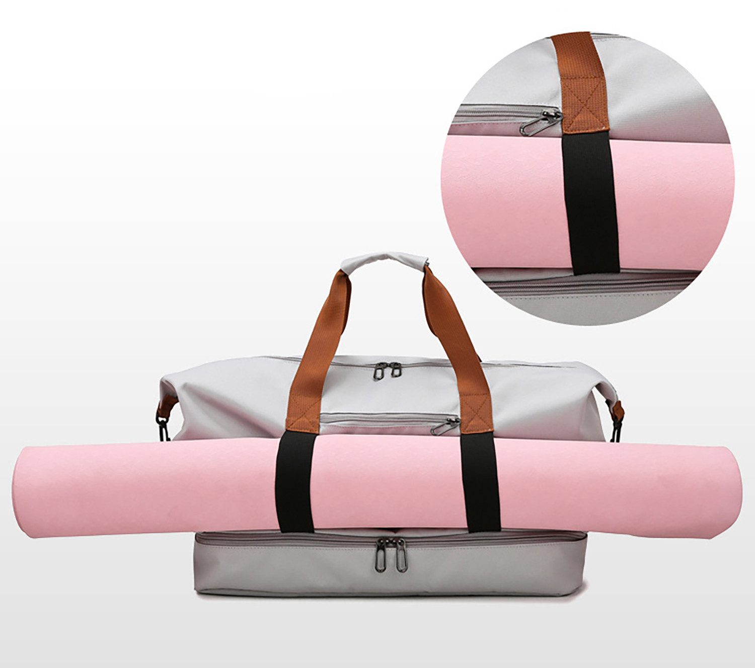 ibettertec Reisetasche Fitnesstasche,Sporttasche,Große Umhängetasche mit Schuhfach&Nassfach (Atmungsaktiv, wasserdicht, verschleißfest, großes Fassungsvermögen), Schultergurt, für Yoga, Schwimmen, Tourismus, Fitness
