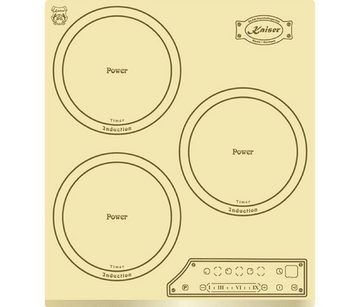 Kaiser Küchengeräte Elektro-Herd-Set EH 4796 ElfAD+KCT 4795 FI ElfAD/6, mit 1-fach-Teleskopauszug, Retro Backofen Einbaubackofen 45 cm+Einbau Herd,45 cm