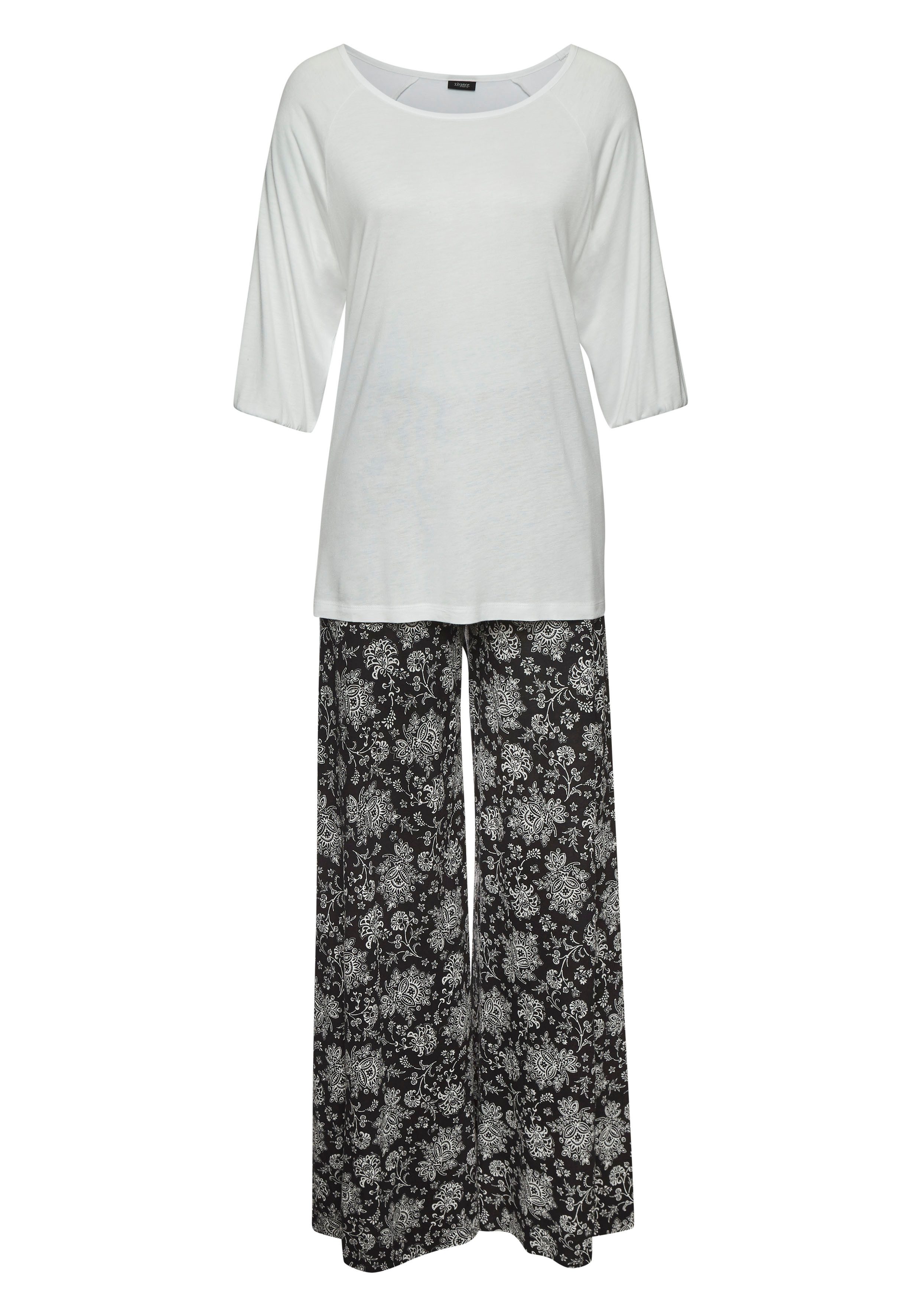 Vivance Dreams by Lascana Pyjama (Set, 2 tlg) mit Paisleymuster – Bild 2 von 5